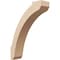 Ekena Millwork 5-inch W x 18-inch D x 24-inch H Lafayette Rough Cedar Woodgrain TimberThane Knee Brace, Primed BRCUR05X18X24LFTRCPR - alternate 1